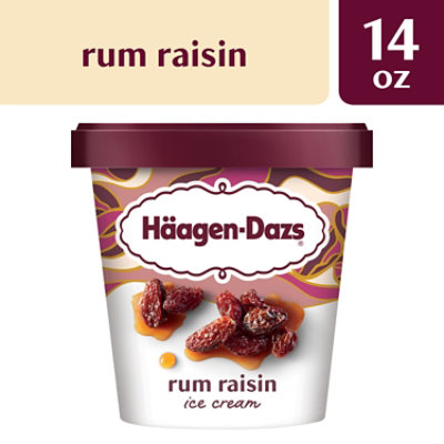 Haagen-Dazs Rum Raisin Ice Cream - 14 Oz - Image 3