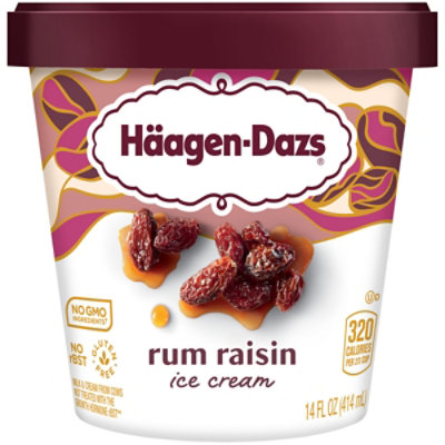 Haagen-Dazs Rum Raisin Ice Cream - 14 Oz