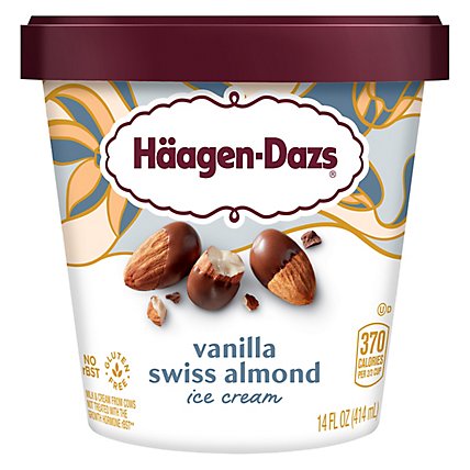 Haagen-Dazs Ice Cream Vanilla Swiss Almond - 14 Fl. Oz. - Image 2