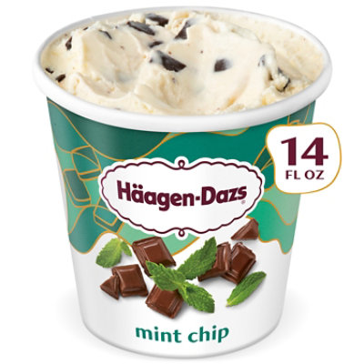 Haagen-Dazs Mint Chip Ice Cream - 14 Fl. Oz.