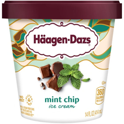 Haagen-Dazs Mint Chip Ice Cream - 14 Oz - Image 1