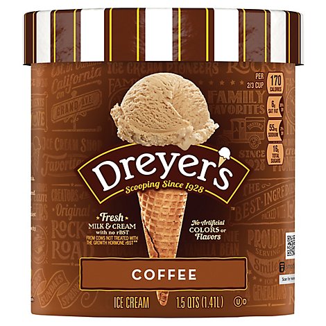 Dreyers Edys Ice Cream Grand Coffee - 1.5 Quart