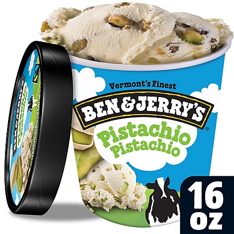 Ben & Jerrys Ice Cream Pistachio Pistachio 1 Pint - 16 Oz