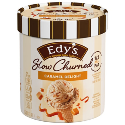 Dreyers Edys Ice Cream Slow Churned Light Caramel Delight - 1.5 Quart - Image 2