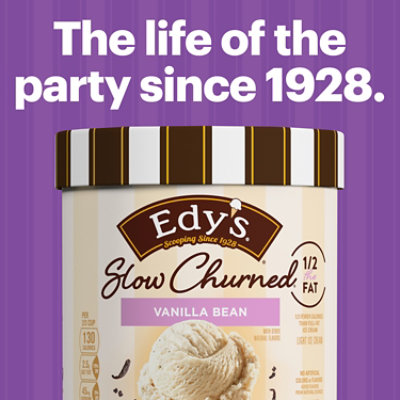 Edy's And Dreyer's Slow Churned Vanilla Bean Light Ice Cream - 1.5 Quart - Image 4