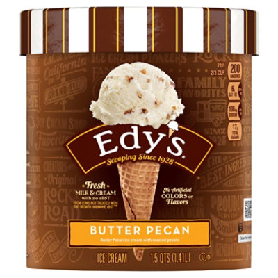 Edy's And Dreyer's  Grand Butter Pecan Ice Cream - 1.5 Quart - Image 1