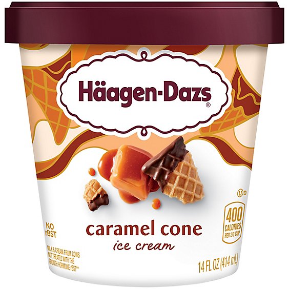 Haagen-Dazs Caramel Cone Ice Cream - 14 Oz
