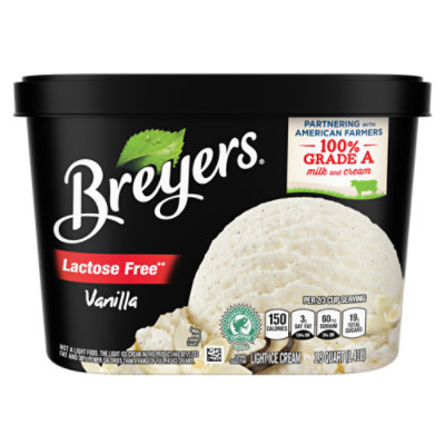 Breyers Vanilla Lactose Free Ice Cream - 48 Oz - Image 3