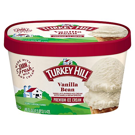 Turkey Hill Ice Cream Premium Original Recipe Vanilla Bean - 48 Fl. Oz.