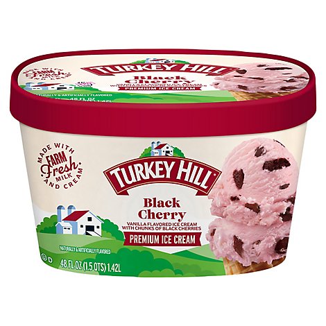 Turkey Hill Ice Cream Black Cherry - 56 Fl. Oz.