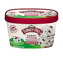 Turkey Hill Ice Cream Premium Cookies n Cream Original Recipe - 48 Oz