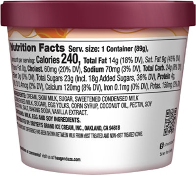 Haagen-Dazs Ice Cream Cup Dulce De Leche Cup - 3.6 Fl. Oz. - Image 5