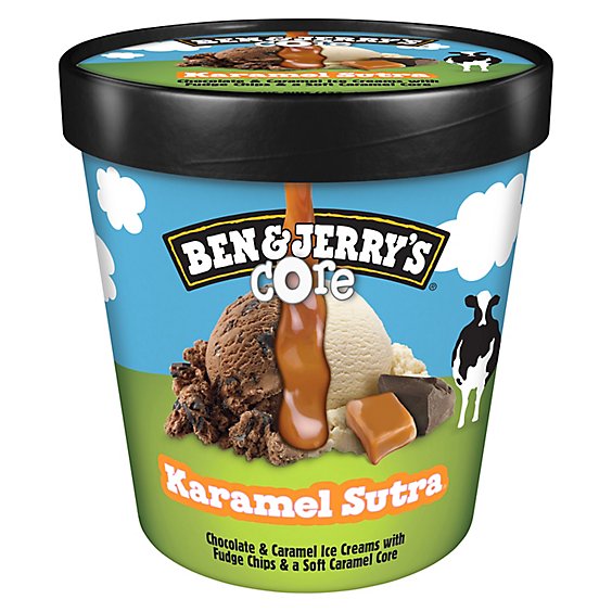 Ben & Jerrys Core Ice Cream Karamel Sutra 1 Pint - 16 Oz
