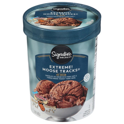 Signature SELECT Extreme Moosetracks Ice Cream - 1.50 Quart - safeway
