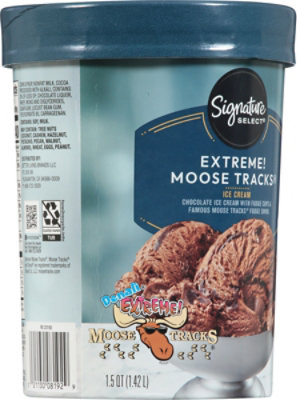 Signature SELECT Extreme Moosetracks Ice Cream - 1.50 Quart - Image 6