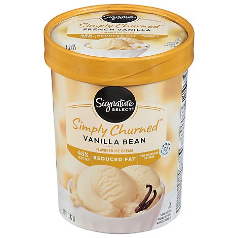 Signature SELECT Ice Cream Vanilla Bean Churned Light - 1.50 Quart