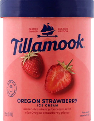 Tillamook Oregon Strawberry Ice Cream - 1.75Quart - Image 2