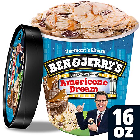 Ben & Jerrys Ice Cream Americone Dream 1 Pint - 16 Oz