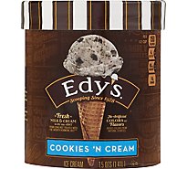 Dreyers Edys Ice Cream Grand Cookies & Cream - 1.5 Quart
