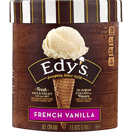 Dreyers Edys Ice Cream Grand French Vanilla - 1.5 Quart - Image 2