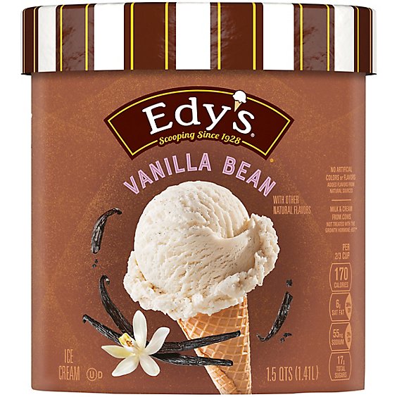 Dreyer's EDY's Grand Vanilla Bean Ice Cream - 1.5 Quart