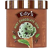 Dreyers Edys Ice Cream Grand Mint Chocolate Chip - 1.5 Quart