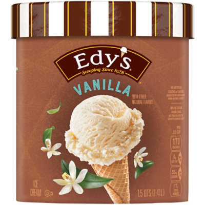 Edy's And Dreyer's Grand Vanilla Ice Cream - 1.5 Quart - Jewel-Osco