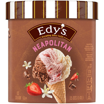 Dreyers Edys Ice Cream Grand Neapolitan - 1.5 Quart