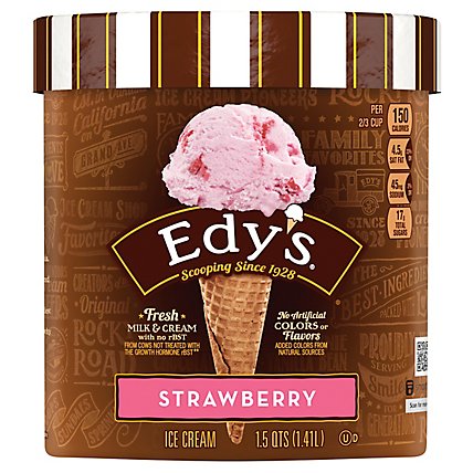 Dreyers Edys Ice Cream Grand Strawberry - 1.5 Quart - Image 3