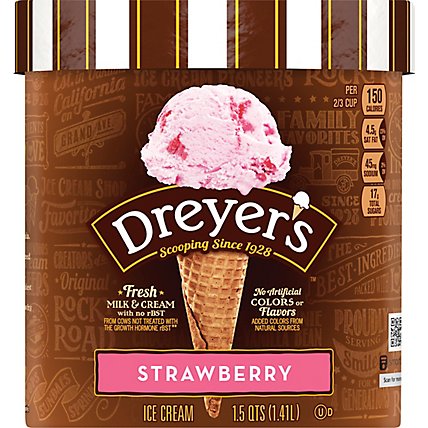 Dreyers Edys Ice Cream Grand Strawberry - 1.5 Quart - Image 2
