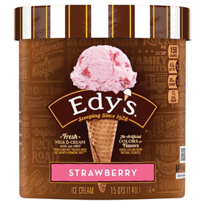 Dreyers Edys Ice Cream Grand Strawberry - 1.5 Quart