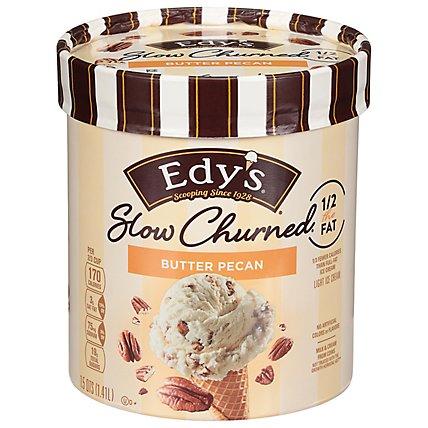 Dreyers Edys Ice Cream Slow Churned Light Butter Pecan - 1.5 Quart - Image 3