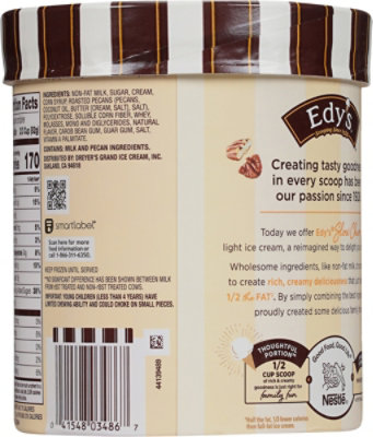 Dreyers Edys Ice Cream Slow Churned Light Butter Pecan - 1.5 Quart - Image 6