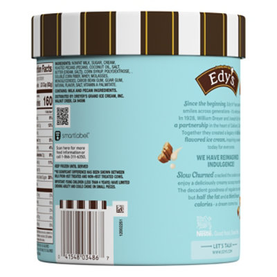 Dreyers Edys Ice Cream Slow Churned Light Butter Pecan - 1.5 Quart - Image 2