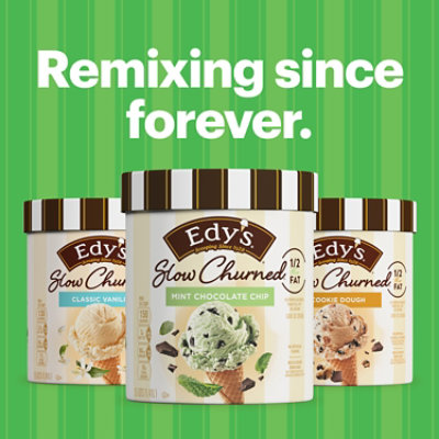 Edy's And Dreyer's Slow Churned Mint Chocolate Chip Light Ice Cream - 1.5 Quart - Image 3