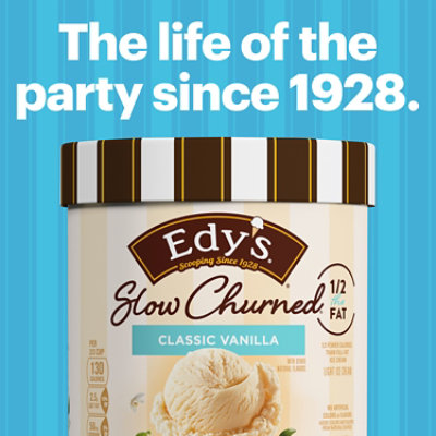 Edy's And Dreyer's Slow Churned Classic Vanilla Light Ice Cream - 1.5 Quart - Image 4