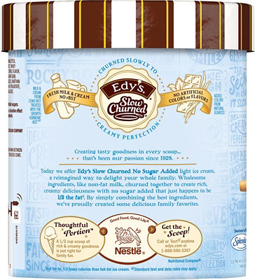 Dreyers Edys Ice Cream Slow Churned Light No Sugar Added Vanilla - 1.5 Quart - Image 7