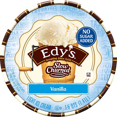 Dreyers Edys Ice Cream Slow Churned Light No Sugar Added Vanilla - 1.5 Quart - Image 2