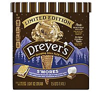 Dreyers Edys Ice Cream Slow Churned Light S'mores Limited Edition - 1.5 Quart