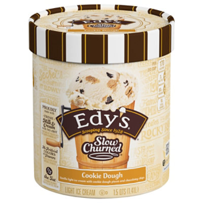 Dreyers Edys Ice Cream Slow Churned Light Cookie Dough - 1.5 Quart - Image 3