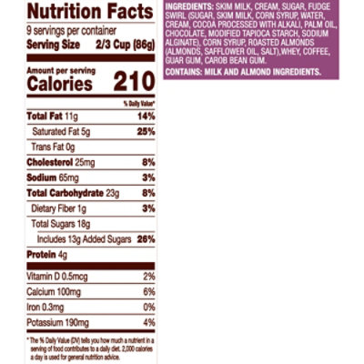 Dreyers Edys Ice Cream Grand Mocha Almond Fudge - 1.5 Quart - Image 2