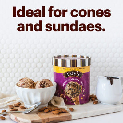 Dreyers Edys Ice Cream Grand Mocha Almond Fudge - 1.5 Quart - Image 3