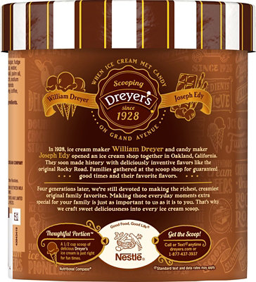 Dreyers Edys Ice Cream Grand Mocha Almond Fudge - 1.5 Quart - Image 3