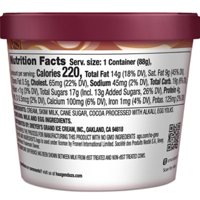 Haagen-Dazs Ice Cream Cup Chocolate - 3.6 Fl. Oz. - Image 4