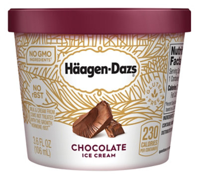 Haagen-Dazs Ice Cream Cup Chocolate - 3.6 Fl. Oz. - Image 2