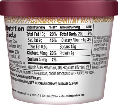 Haagen-Dazs Ice Cream Cup Chocolate - 3.6 Fl. Oz. - Image 3