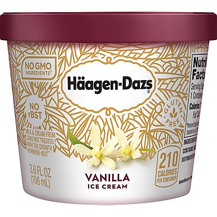 Haagen-Dazs Ice Cream Cup Vanilla - 3.6 Fl. Oz. - Image 2