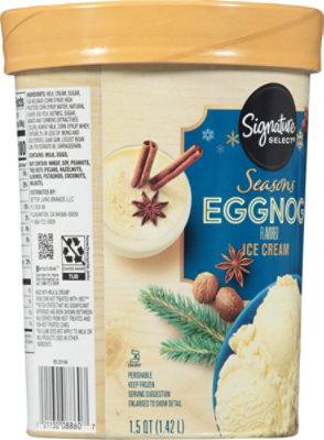 Signature SELECT Ice Cream Seasons Eggnog - 1.5 Quart - Image 6