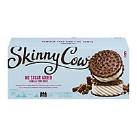 Skinny Cow Ice Cream Sandwiches Low Fat No Sugar Added Vanilla - 6-4Fl. Oz. - Image 5