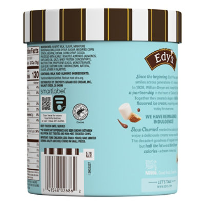 Dreyers Edys Ice Cream Slow Churned Light Rocky Road - 1.5 Quart - Image 2